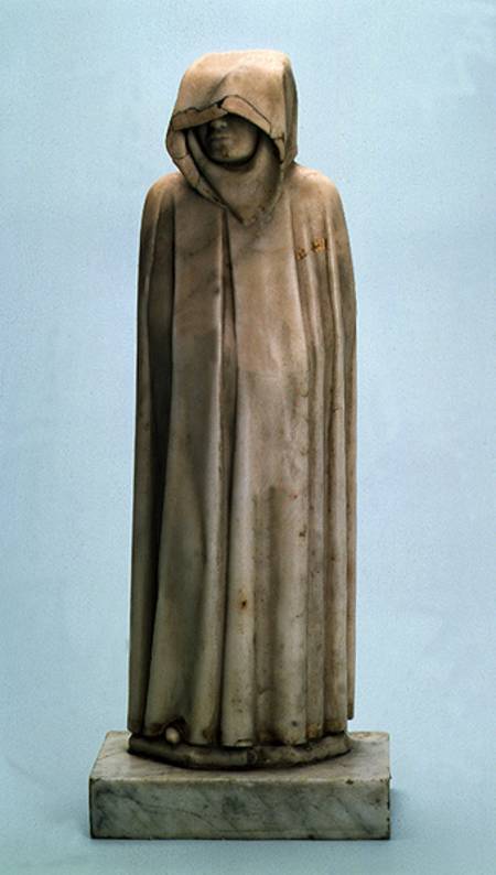 Mourner sculpture from the tomb of Duc Jean de Berry (1330-1416) de Jean  de Cambrai