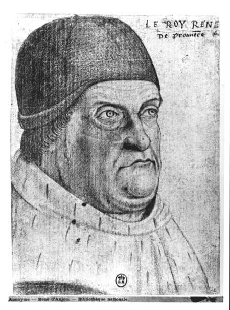 Portrait of Rene I (1409-80) Duke of Anjou de Jean de Court