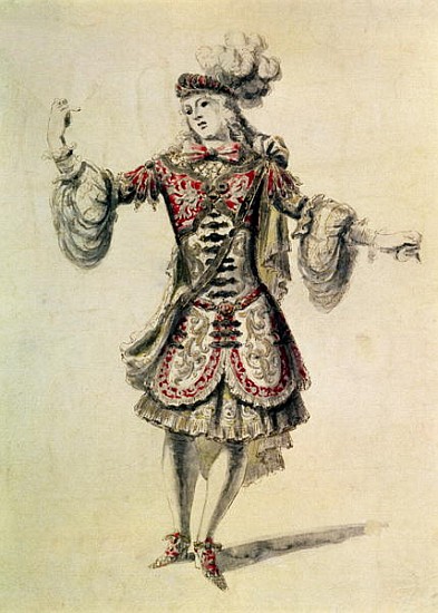 Costume design for a male dancer, c.1681 de Jean Derain