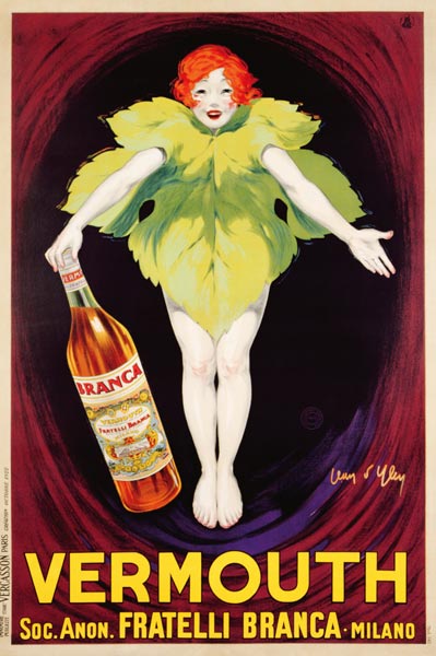 Poster advertising 'Fratelli Branca' vermouth de Jean D'Ylen