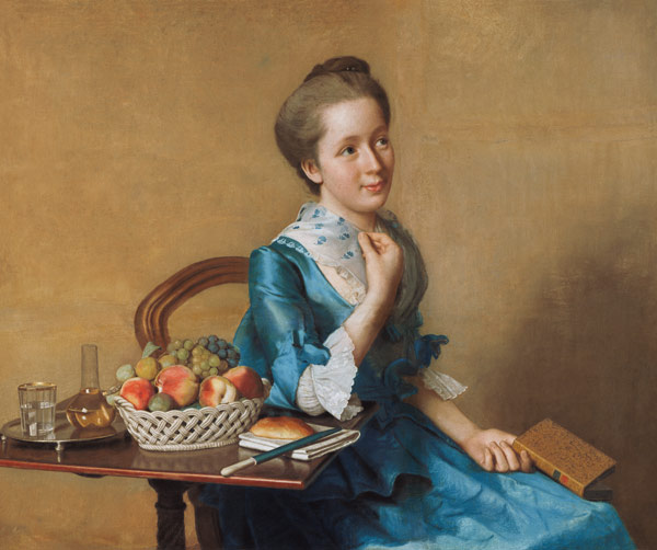 Lady with fruit basket de Jean-Étienne Liotard