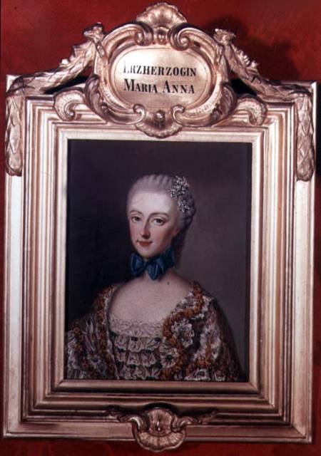 Archduchess Maria Anna 'Marianne' (1738-89) daughter of Emperor Francis I (1708-65) and Empress Mari de Jean-Étienne Liotard