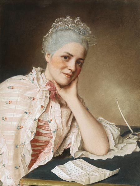 Retrato de la cantante Mademoiselle Louise Jacquet de Jean-Étienne Liotard