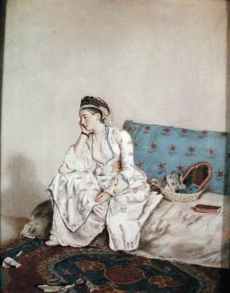 Portrait of Mary Gunning, Countess of Coventry de Jean-Étienne Liotard