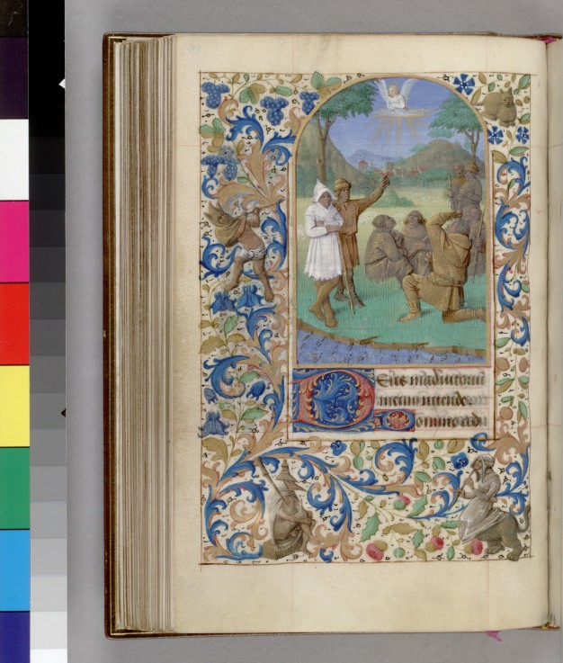 The Annunciation to the Shepherds (Book of Hours) de Jean Fouquet