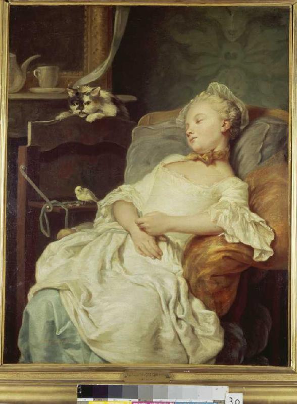 Resting girl de Jean François Colson