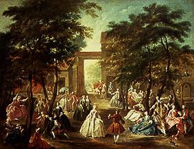 Amusement in the garden de Jean François de Troy