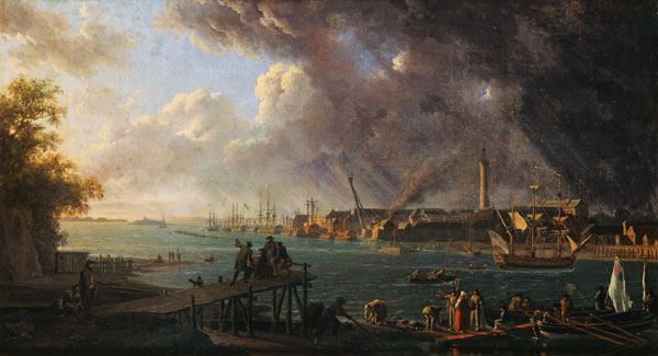 View of the Port of Lorient de Jean-Francois Hue