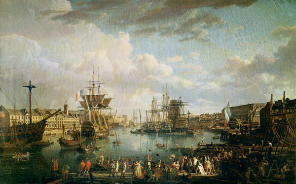 View of the Port at Brest de Jean-Francois Hue