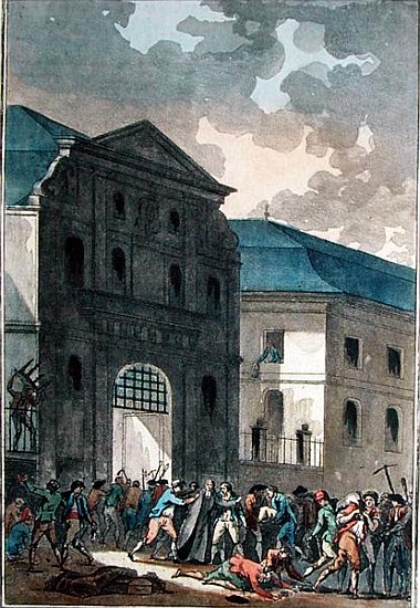 The Pillage of the Saint-Lazare Convent, 13th July 1789 de Jean-Francois Janinet
