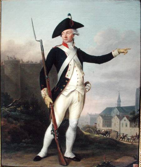 Citizen Nau-Deville in the Uniform of the National Guard, 15th July 1789 de Jean Francois Marie Bellier
