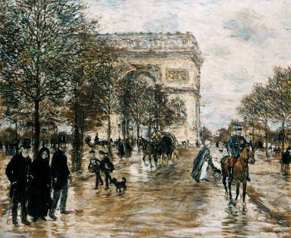 Les Champs Elysees, L'Arc de Triomphe de Jean François Raffaelli