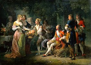 The declaration of love Louis XIV. of France to Lo de Jean Frederic Schall