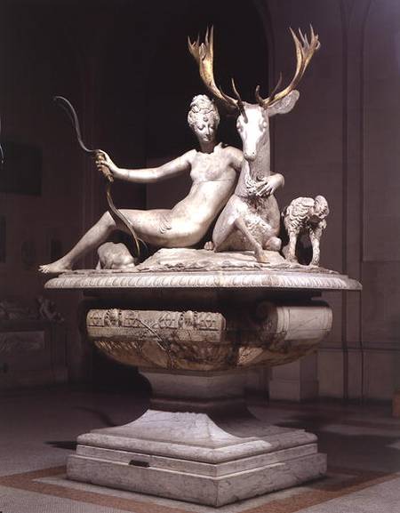 Diana mounted on a stag de Jean Goujon