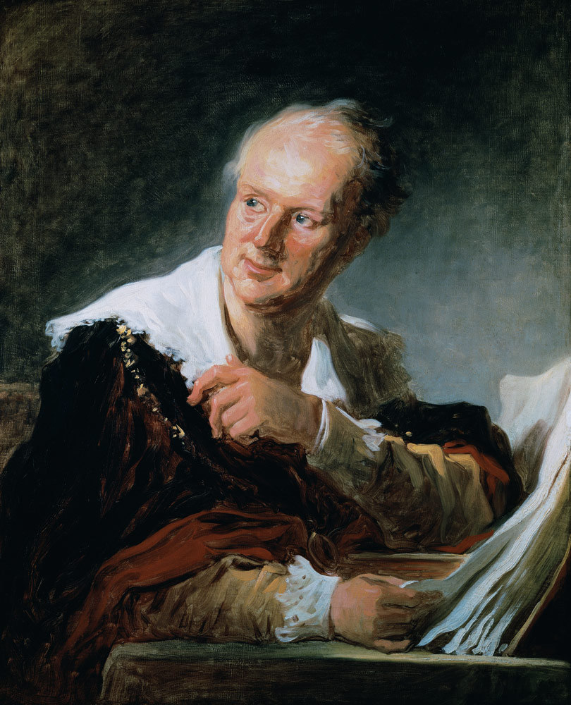 Portrait of Denis Diderot (1715-84) de Jean Honoré Fragonard