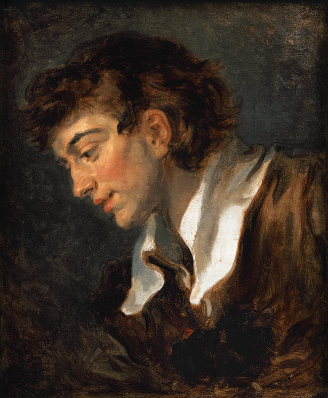 Head of a young Man de Jean Honoré Fragonard
