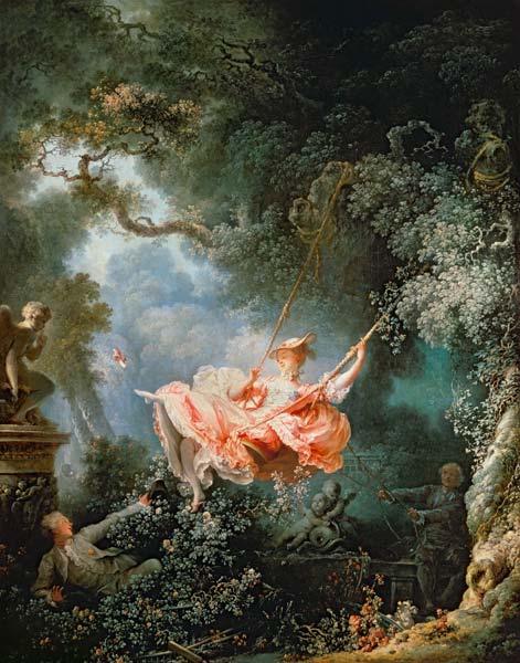 En el columpio de Jean Honoré Fragonard