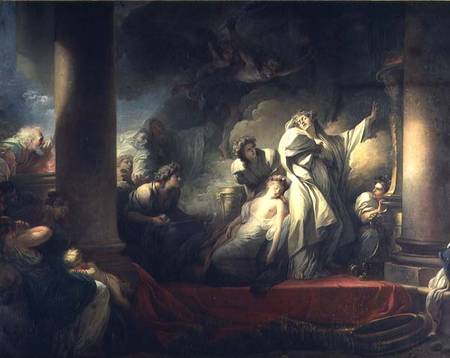 High Priest Coresus Sacrificing Himself to Save Callirhoe de Jean Honoré Fragonard