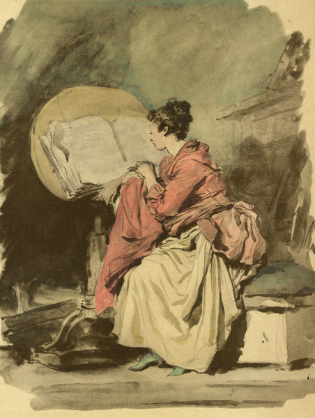 J.H.Fragonard, Lesendes Mädchen de Jean Honoré Fragonard