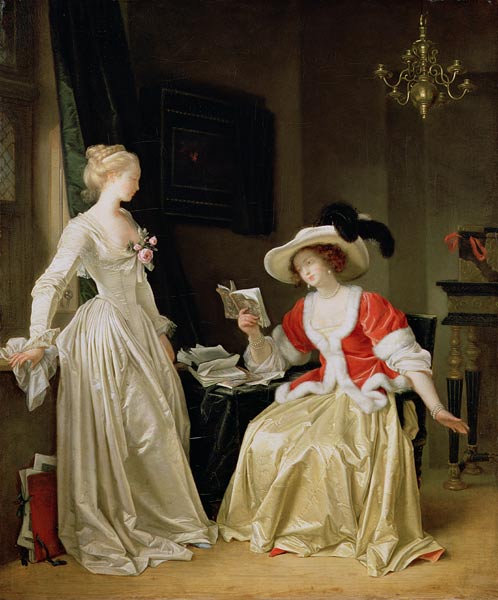 the reader (painted with Marguerite Gérard) de Jean Honoré Fragonard