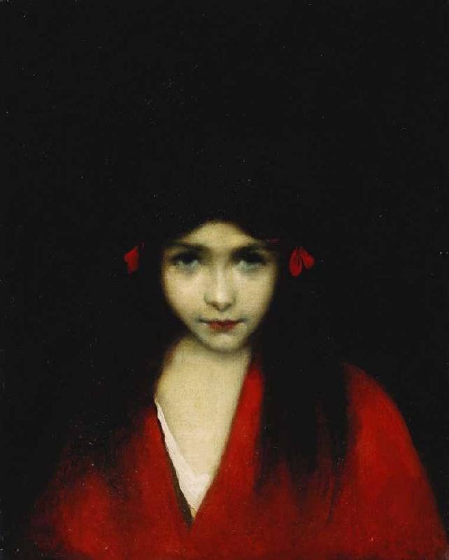 Porträt eines Mädchens. de Jean-Jacques Henner