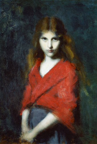 Portrait of a Young Girl, The Shiverer de Jean-Jacques Henner
