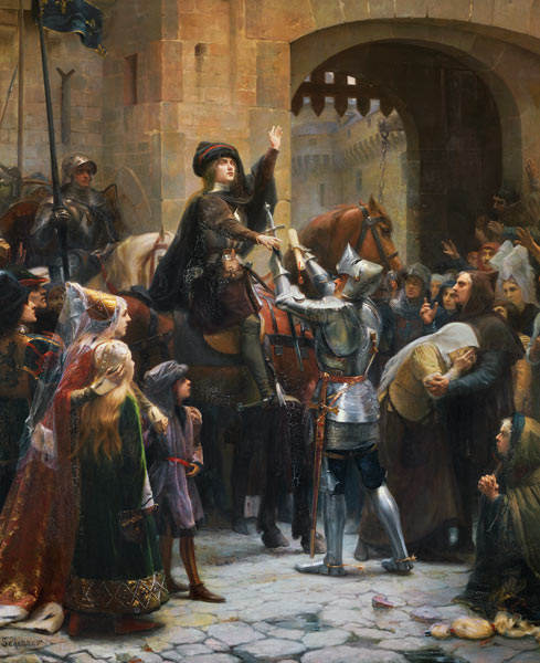 Joan of Arc (1412-31) Leaving Vaucouleurs de Jean-Jacques Scherrer