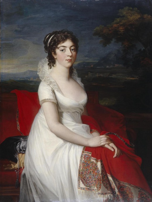 Portrait of Countess Obolenskaya de Jean Laurent Mosnier