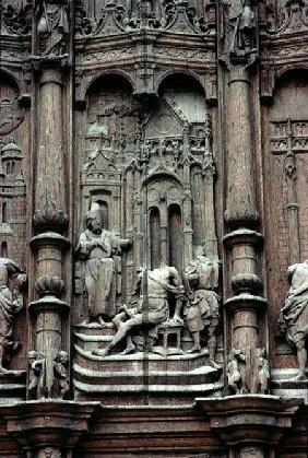 St. Peter healing the Lame Man, detail from the south transept portal