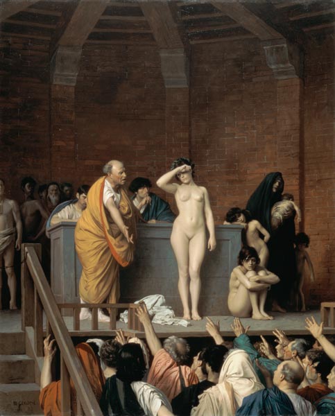 Sklavenmarkt in Rom de Jean-Léon Gérome