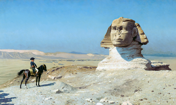 Bonaparte vor der Sphinx de Jean-Léon Gérome