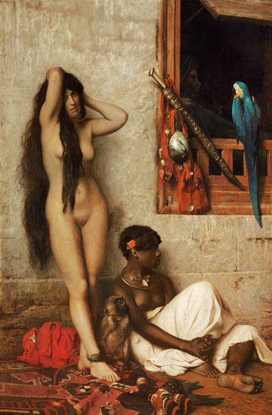 The Slave for Sale, 1873 (oil on canvas) de Jean-Léon Gérome