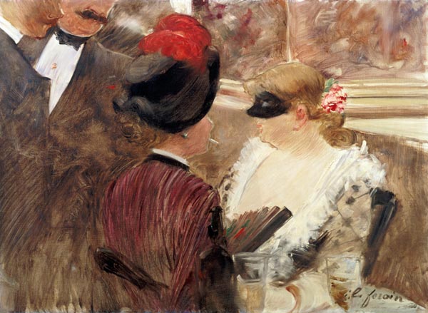 In the box at the masked ball de Jean Louis Forain