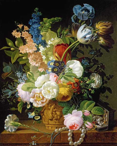 Still Life with Flowers de Jean Louis Prevost