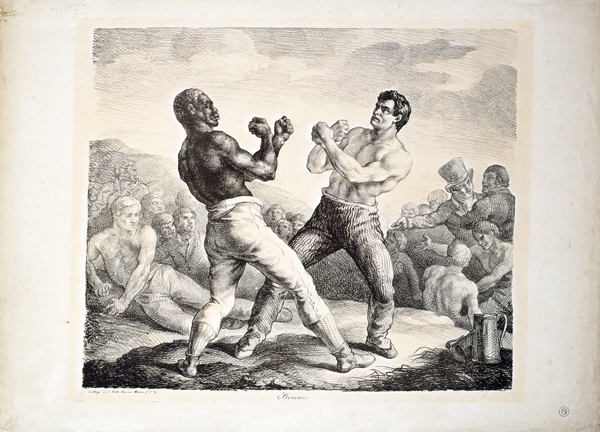 Boxeurs / Faustkämpfer de Jean Louis Théodore Géricault