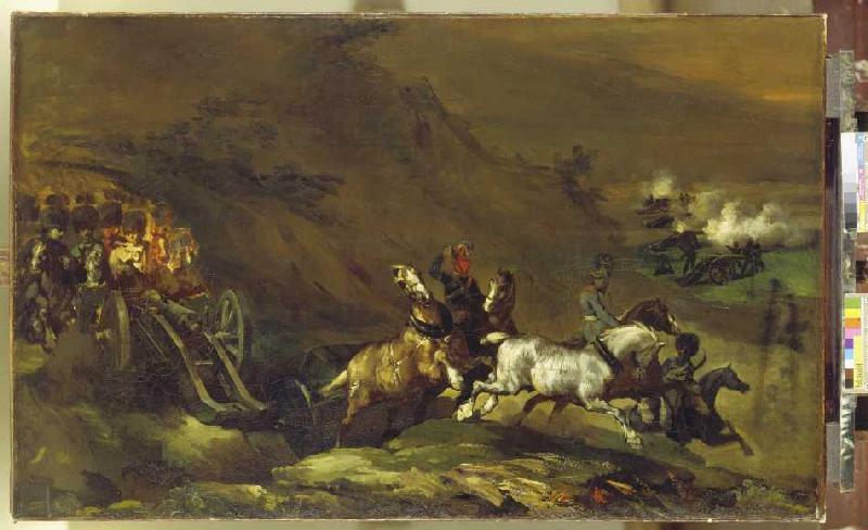 Irascible artillery de Jean Louis Théodore Géricault