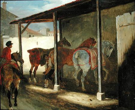 The Barn of Marachel-Ferrant de Jean Louis Théodore Géricault