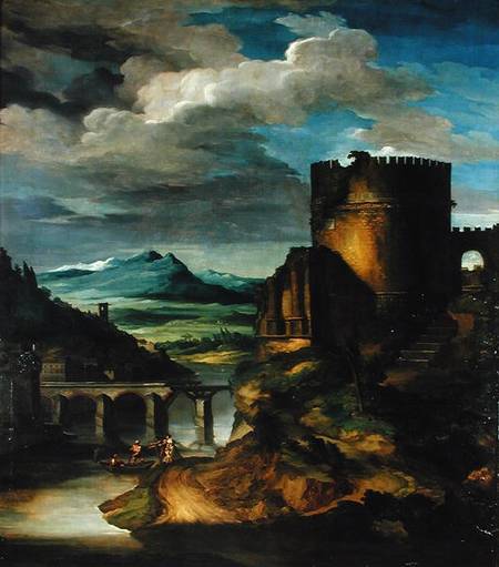 Italian Landscape or, Landscape with a Tomb de Jean Louis Théodore Géricault
