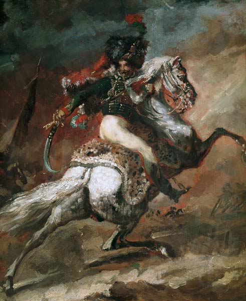 Mounted Officer de Jean Louis Théodore Géricault