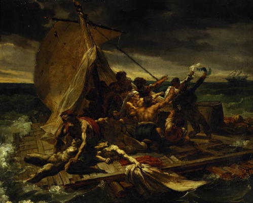 Study for The Raft of the Medusa (oil on canvas) de Jean Louis Théodore Géricault