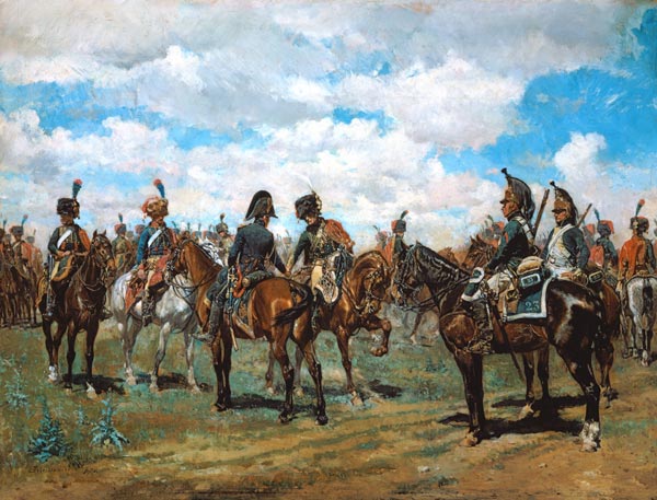 Soldiers on horseback de Jean-Louis Ernest Meissonier
