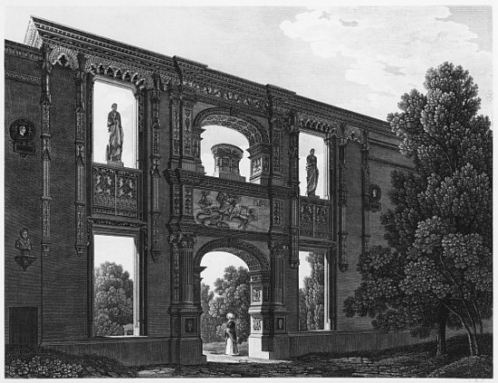 Arch of Gaillon, Musee des Monuments Francais, Paris, illustration from ''Vues pittoresques et persp de Jean Lubin Vauzelle