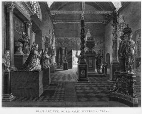 First view of the introductory room, Musee des Monuments Francais, Paris, illustration from ''Vues p