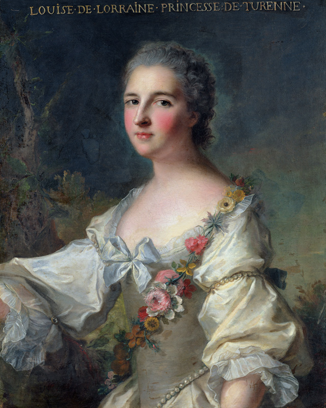 Louise-Henriette-Gabrielle de Lorraine (1718-88) Princess of Turenne and Duchess of Bouillon de Jean Marc Nattier
