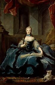 Portrait of the madam Adelaïde de Jean Marc Nattier