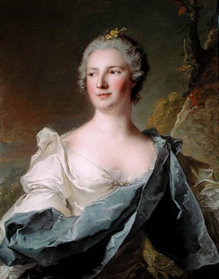 Portrait of Barbara Belgioso d'Este (b.1680) Princess of Ferrara de Jean Marc Nattier
