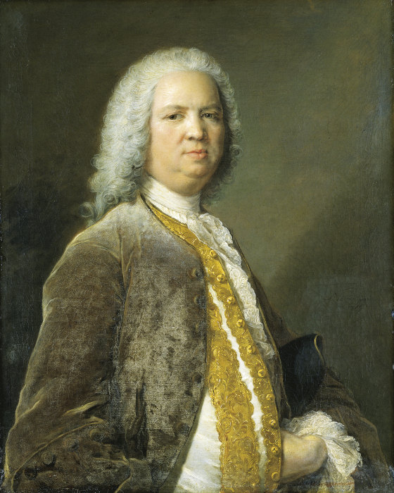 Portrait of the Frankfurt Banker Johann Georg Leerse de Jean-Marc Nattier