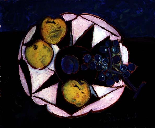 The Plum (oil on canvas)  de Jean Marchand