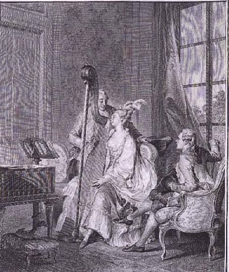 The Common Chord engraved by I.S. Helman (1743-1809) de Jean Michel the Younger Moreau
