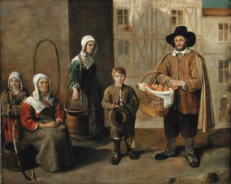 The Bread Seller and Water Carriers de Jean Michelin